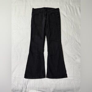 Levis 518 Jeans Womens 30 Black Superlow Bootcut Dark Wash Denim‎ 30x28